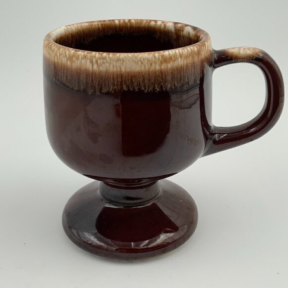 Vintage McCoy Brown Dip Pedestal Mug #7075 - Picture 1 of 6